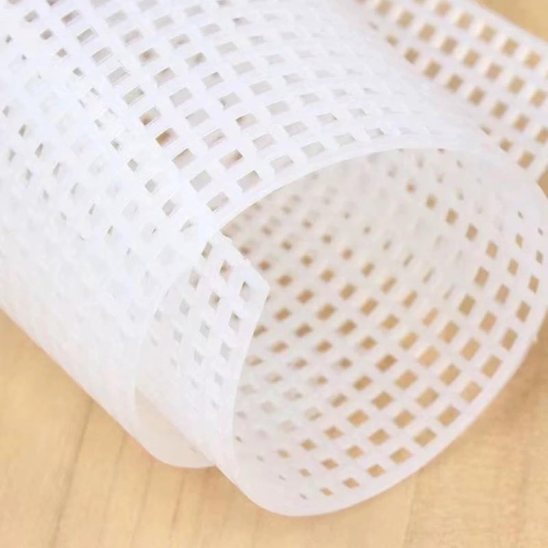 Allazone 7 PCS Plastic Canvas Sheets, 6 Count Plastic Mesh Sheets for Embroidery, 9.84 x 13 Inch Eye Mesh for Embroidery, Knit Crochet Projects, DIY Handicraft, Make Dividers - Image 3